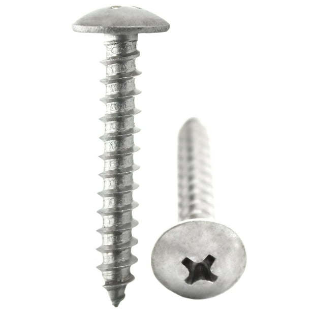 #10 Truss Head Sheet Metal Screws Self Tap Phillips Stainless Steel All Sizes #10 Truss Head Sheet Metal Screws Self Tap Phillips Stainless Steel All Sizes